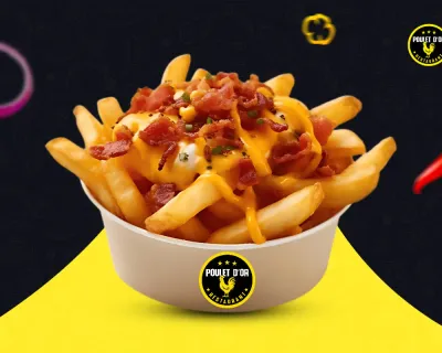 FRITES ET CHEDDAR BACON